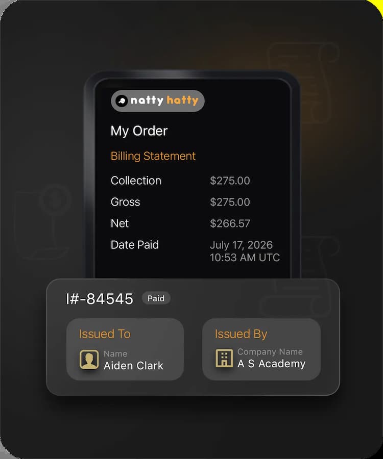 Sports finance management interface with automated invoices, payment status tracking, and balance management for finance teams.