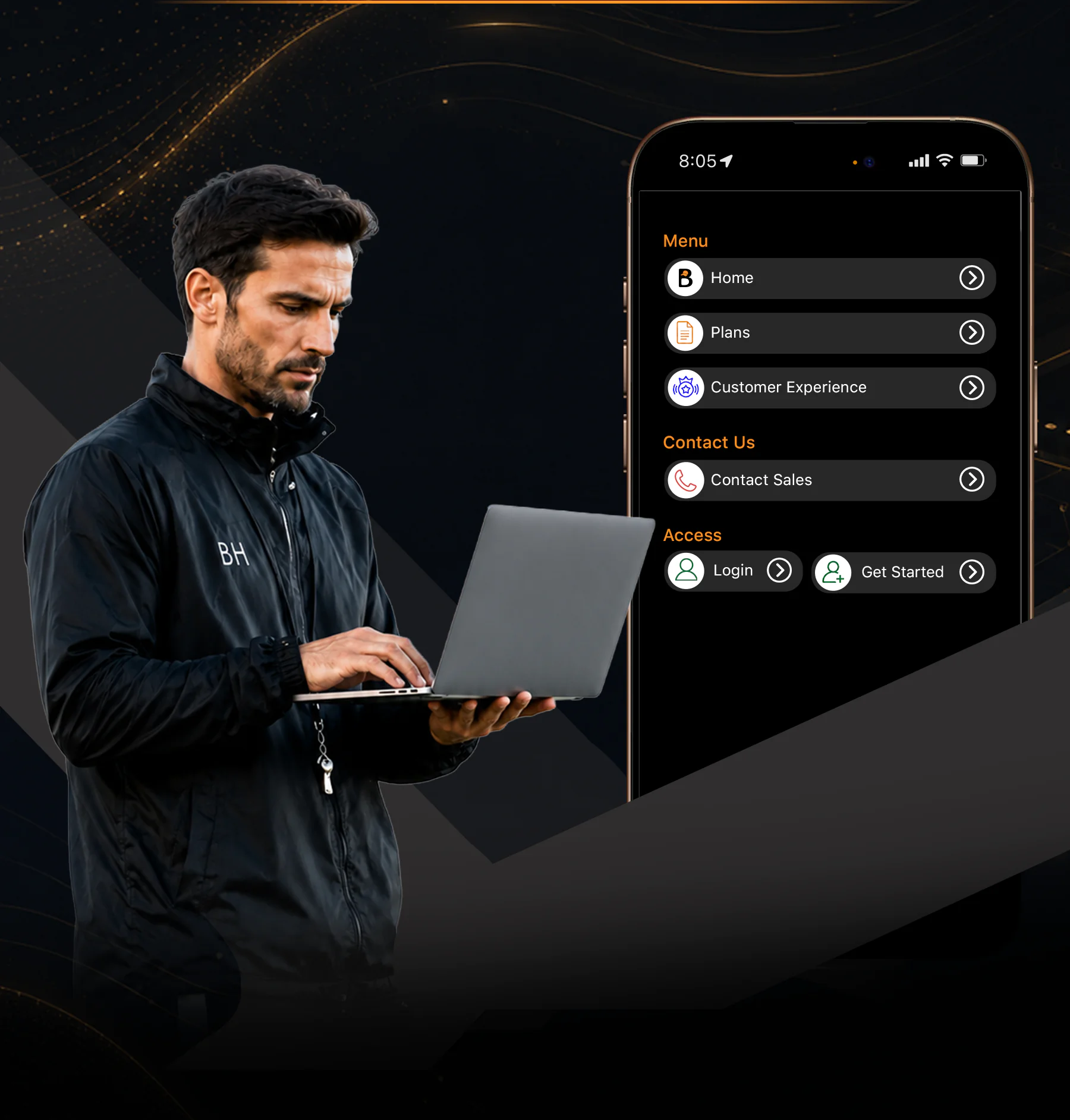 Youth league waiver platform with full desktop dashboard and mobile access for staff